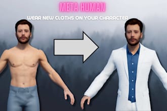 put on cloth to your metahuman character