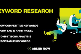 perform the best of keyword research and competitor analysis with 1 kgr research