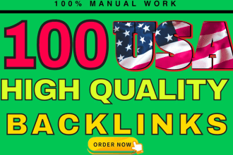 do 100 high authority USA SEO backlinks,link building