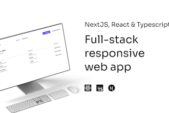 create a web app with nextjs, react and typescript