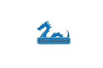 do honorable icon elegant steel dragons game logo