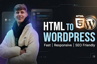 convert HTML to wordpress theme with acf or elementor