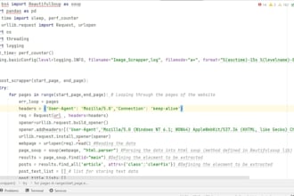 do projects in python, webscrapping, dashboards on power bi