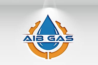 make creative gas engineering company logo design