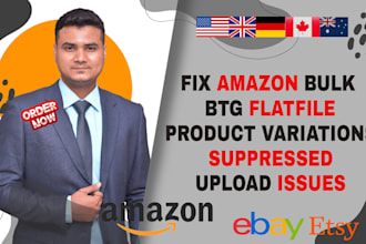 fix your amazon product listing variation issue via upload flat file feed file