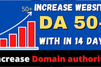 increase domain authority da 30 da 40 da 50 da 60