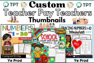 create amazing teachers pay teachers tpt  product cover thumbnails