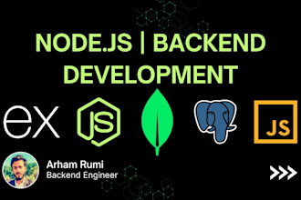 be your node js developer for mobile or web app backend apis