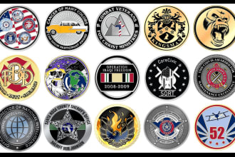 make command challenge crypto military coin and belt