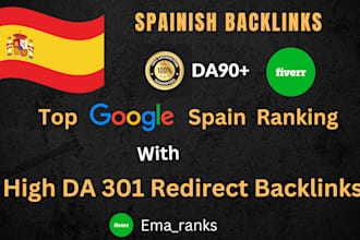 create high da spanish SEO backlinks for google spain ranking