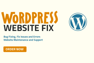 do wordpress website maintenance, support and help fix bugs