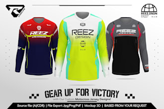 create a professional mx motocross jersey design concept for sublimation