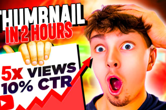 make view boosting youtube thumbnail in 2hrs