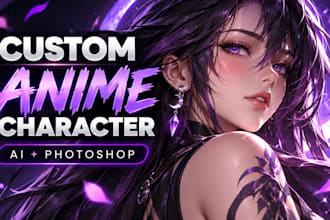 create custom anime character art with ai refined in photoshop