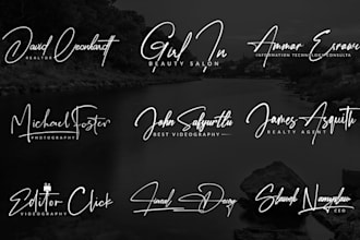 design photography handwritten real estate signature logo