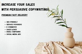 write sales lead copy for service providers and ecommerce stores