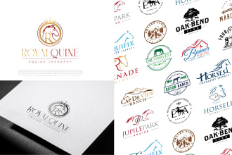 design equestrian equine horse dog and animal pet farm logo