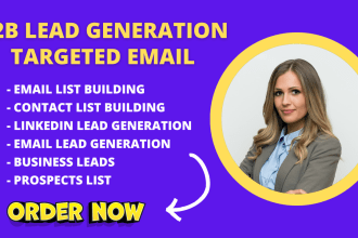 do b2b lead generation and build prospect email list