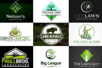 make lawn care farm landscape garden agriculture eco mowing logo