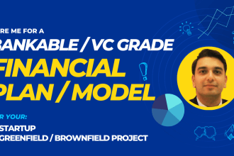 make investor ready financial model, projections, forecast and plan