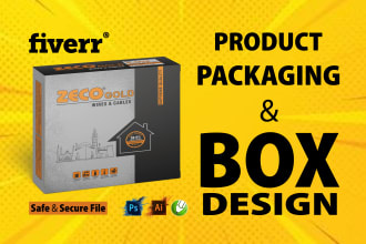 create your packaging or label design and 3d mockup