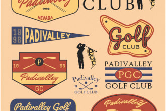 design sports logo badge vintage