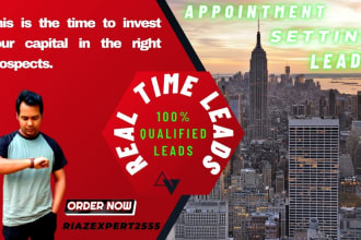 provide real time appointment setting leads