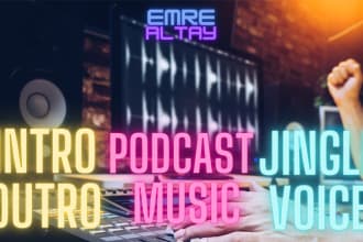 do podcast music, jingle, intro outro