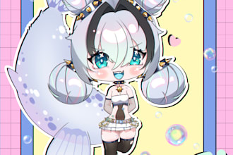 draw cute anime chibi for you