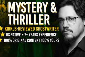 ghostwrite your thrilling mystery book