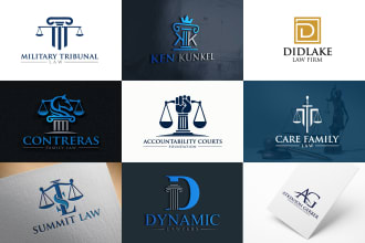 do modern professional logo for law, legal, lawyer, attorney and law firm