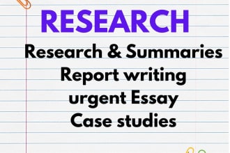 do urgent essay research, summary writing, case studies