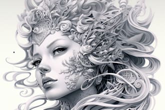 create abstract, psychedelic, surreal art