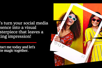 be a creative social media post designer