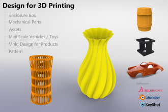 design 3d model ready for 3d printing