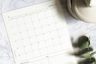 create an printable monthly planner insert