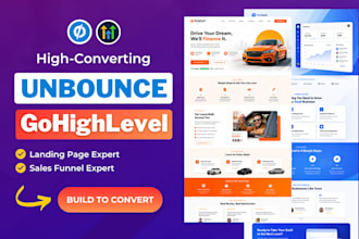 build a cro focused gohighlevel or unbounce landing page
