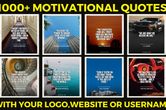 create 1500 viral motivational instagram posts quote image