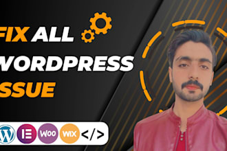 fix wordpress website issues errors bugs, HTML CSS, elementor pro, thrive expert
