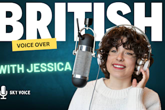 record a premium british female voiceover now