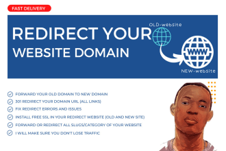 perform 301 redirect forward your old domain and fix url to new one