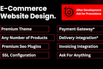 create a responsive custom ecommerce website