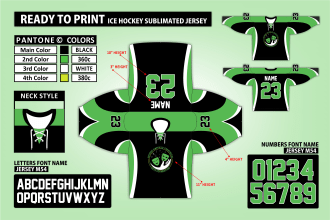layout ice hockey jersey and all esports jersey designs
