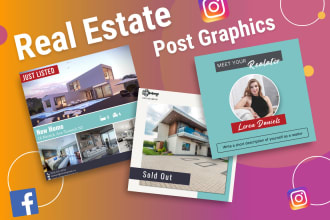 create real estate post templates canva editable