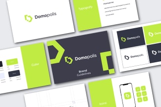 design minimal logo with complete corporate brand identity