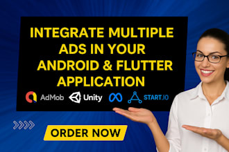 integrate admob, startapp, applovin ads or other to monetize earn great revenue
