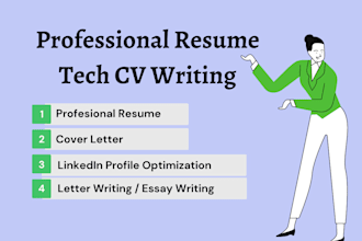 deliver professional resume maker and tech cv writing services fastly