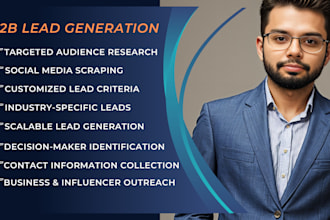 do b2b lead generation from instagram and linkedin with email list