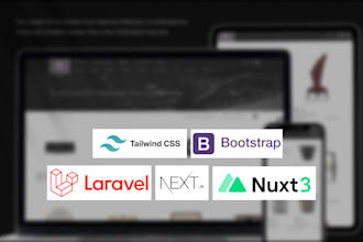 do frontend development with nextjs nuxtjs or laravel
