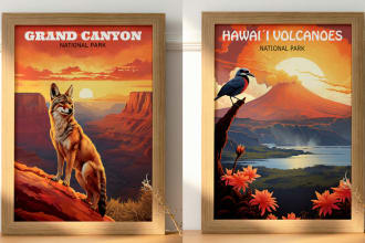 create beautiful travel posters
